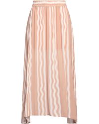 ARMANI EXCHANGE - Camel Maxi Skirt Viscose - Lyst
