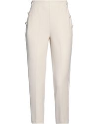 ViCOLO - Cream Pants Polyester, Elastane - Lyst