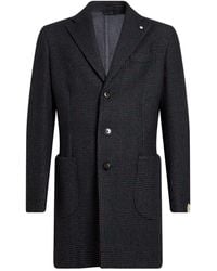 Manuel Ritz - Charcoal Coat Wool, Polyester - Lyst