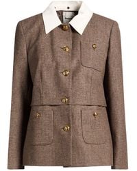 Sandro - Jacket Wool, Polyester, Elastane - Lyst