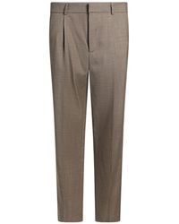 Paul & Joe - Taupe Pants Virgin Wool, Elastane - Lyst