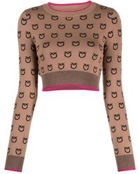Pinko - Gestrickter Cropped-Pullover - Lyst