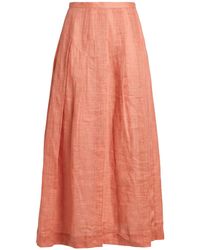 Tela - Coral Maxi Skirt Ramie - Lyst
