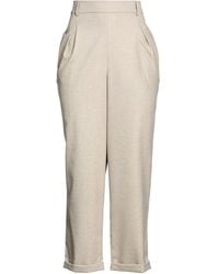 Siste's - Taupe Pants Polyester, Viscose, Elastane - Lyst