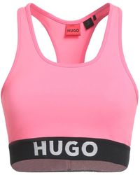 HUGO - Fuchsia Top Polyester, Elastane - Lyst