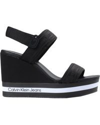 Sandales compensées Calvin Klein pour femme | Réductions en ligne jusqu'à  51 % | Lyst