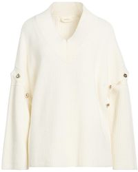 ViCOLO - Cream Sweater Viscose, Polyamide, Wool, Cashmere - Lyst