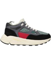 Brandblack - X Maison Kitsuné Charcoal Sneakers Textile Fibers, Leather - Lyst