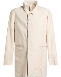 Transit - Overcoat & Trench Coat Cotton, Linen - Lyst