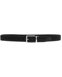 Doucal's - Belt Soft Leather, Nickel - Lyst