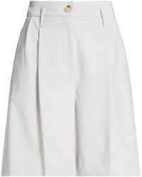 SOLOTRE - Shorts & Bermuda Shorts Polyester, Viscose, Elastane - Lyst