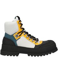 MICH SIMON - Ankle Boots Leather, Textile Fibers - Lyst