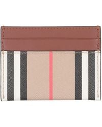 Burberry - Camel Cardholder Thermoplastic Polyurethane, Cotton - Lyst