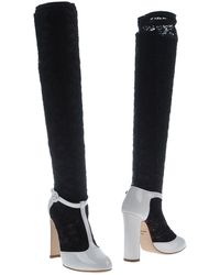 Dolce & Gabbana Knee Boots - Grey