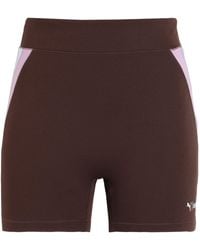 PUMA x LEMLEM - Lemlem Bike Short Shorts & Bermuda Shorts Polyester, Elastane - Lyst