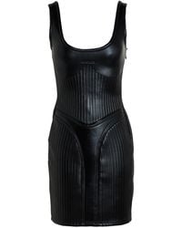 Mugler - Mini Dress Polyester, Polyurethane, Rubber - Lyst