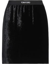 Tom Ford - Velvet Miniskirt - Lyst