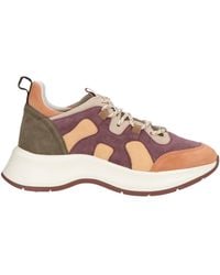 Hogan - Mauve Sneakers Leather, Textile Fibers - Lyst