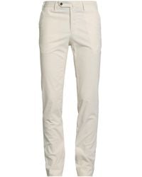 PT Torino - Ivory Pants Cotton, Elastane - Lyst