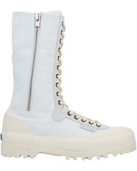 Superga - Ankle Boots Cotton, Soft Leather - Lyst