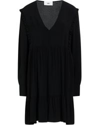 SOLOTRE - Midnight Mini Dress Acetate, Silk - Lyst