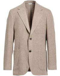 Boglioli - Taupe Blazer Wool, Cashmere - Lyst