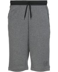 grey ea7 shorts