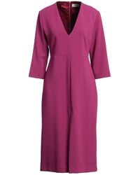 Ottod'Ame - Fuchsia Midi Dress Polyester, Viscose, Elastane - Lyst