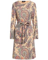 Etro - Minikleid Mit Guertel - Lyst