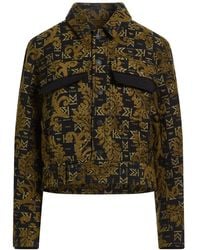 Maison Kitsuné - Khaki Jacket Viscose, Polyester, Cotton, Modal, Acrylic - Lyst