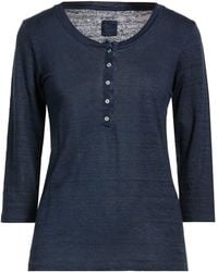 120% Lino - Midnight T-Shirt Linen - Lyst