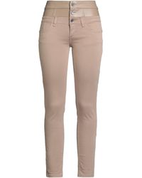 Liu Jo - Khaki Pants Cotton, Elastane, Polyester - Lyst