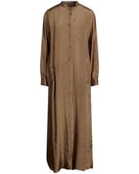 Aspesi - Military Maxi Dress Acetate, Cupro - Lyst