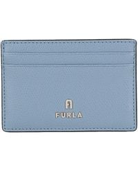 Furla - Camelia S Card Case -- Slate Document Holder Soft Leather - Lyst