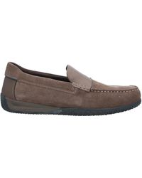 Geox Leather Loafer in Dark Brown (Brown) for Men | Lyst
