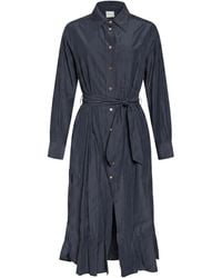forte_forte - Charcoal Maxi Dress Polyester, Cotton - Lyst
