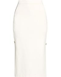 Pinko - Ivory Midi Skirt Viscose, Polyamide, Elastane - Lyst