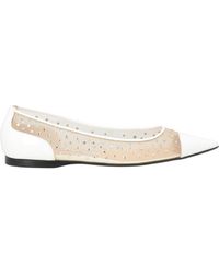 Sergio Rossi - Ballet Flats Leather, Textile Fibers - Lyst