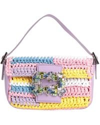 Gedebe - Lilac Handbag Textile Fibers, Leather - Lyst