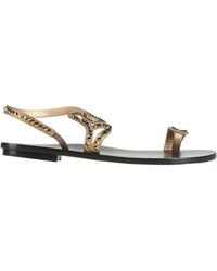 Giorgio Armani - Thong Sandal Textile Fibers - Lyst