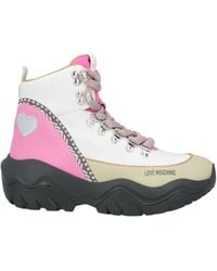 Love Moschino - Ankle Boots Leather, Textile Fibers - Lyst