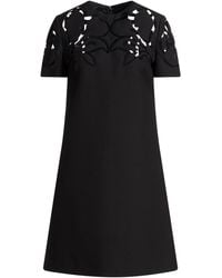 Valentino Garavani - Mini Dress Virgin Wool, Silk - Lyst