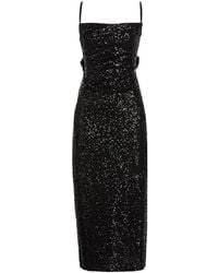 Manila Grace - Midi Dress Polyester, Elastane - Lyst