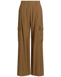 Suoli - Khaki Pants Viscose, Polyester, Cotton - Lyst