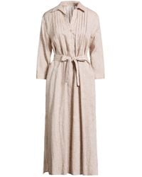 Peserico - Midi Dress Linen - Lyst
