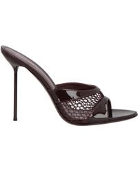 Paris Texas - Burgundy Sandals Textile Fibers, Leather - Lyst