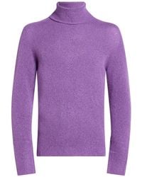Roberto Collina - Turtleneck Cashmere, Silk, Polyester - Lyst