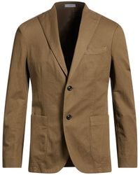 Boglioli - Khaki Blazer Cotton, Linen, Elastane - Lyst