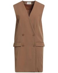 ViCOLO - Camel Blazer Polyester, Viscose, Elastane - Lyst