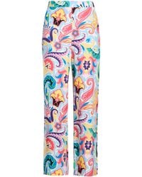 Etro - Sky Pants Silk - Lyst